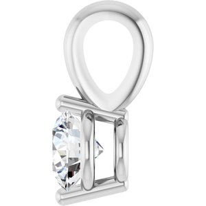 Lab-Grown Diamond Solitaire Pendant - Style 88236