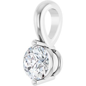 Lab-Grown Diamond Solitaire Pendant - Style 88236