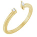 Ladies Natural Diamond Negative Space Ring (I1, G-H) — 14K Yellow Gold