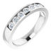 Ladies Natural Diamond Band Size 10 (Si2-Si3, G-H) — 14K White Gold