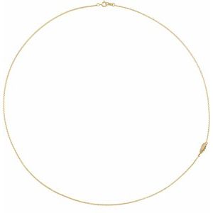 Ladies Natural Diamond Off-Center Angel Wing Necklace (I1, G-H) — 14K Yellow Gold