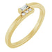 Ladies Natural Diamond Stackable Ring (I1, G-H) — 14K Yellow Gold