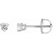 Ladies Natural Diamond Earrings (Si2-Si3, G-H) — Platinum