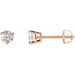 Lab-Grown Diamond Round 3-Prong Stud Earrings