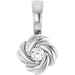 Ladies Natural Diamond Knot Pendant (Si2-Si3, G-H) — Platinum