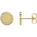 Ladies Natural Diamond Full Moon Phase Earring (I1, G-H) — 14K Yellow Gold