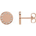 Ladies Natural Diamond Full Moon Phase Earring (I1, G-H) — 14K Rose Gold