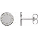 Ladies Natural Diamond Full Moon Phase Earring (Si2-Si3, G-H) — Platinum