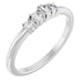 Ladies Natural Diamond Stackable Ring (SI2-SI3, G-H) — Platinum