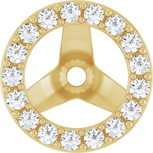 Lab-Grown Diamond Halo-Style Earring Jackets - Style 88306