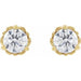 Lab-Grown Diamond Round 3-Prong Scroll Stud Earrings - Style 88183