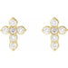 Lab-Grown Diamond Cross Earrings