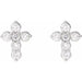 Lab-Grown Diamond Cross Earrings