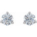 Lab-Grown Diamond Round 3-Prong Stud Earrings