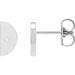 Ladies Natural Diamond Quarter Moon Phase Earring (I1, G-H) — Sterling Silver