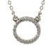 Ladies Natural Diamond Circle Necklace (SI1, G-H) — Platinum