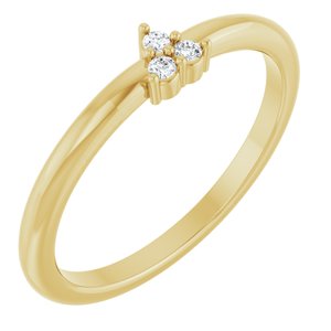 Ladies Natural Diamond Cluster Ring (SI2-SI3, G-H) — 14K Yellow Gold