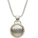 Ladies Natural Diamond Snake Skin Necklace (I1, G-H) — Sterling Silver & 14K Yellow Gold