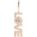 Ladies Natural Diamond Love Charm/Pendant (I1, G-H) — 14K Rose Gold