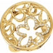 Ladies Natural Diamond Floral Ring (I1, G-H) — 14K Yellow Gold