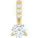 Ladies Natural Diamond Pendant (I1, G-H) — 14K Yellow Gold