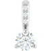 Ladies Natural Diamond Pendant (I1, G-H) — Sterling Silver