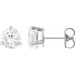 Ladies Natural Diamond Earrings (I1, G-H) — 14K White Gold
