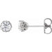 Ladies Natural Diamond Vintage-Inspired Earrings (I1, G-H) — Sterling Silver