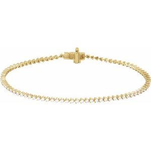 Lab-Grown Diamond Line Bracelet - Style BRC907