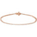 Ladies Natural Diamond 7 1/ Line Bracelet (I1, G-H) — 14K Rose Gold