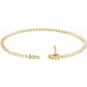 Lab-Grown Diamond Line Bracelet - Style BRC907