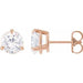 Ladies Natural Diamond Earrings (I1, G-H) — 14K Rose Gold