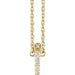 Ladies Natural Diamond Lowercase Initial I Necklace (I1, H+) — 14K Yellow Gold