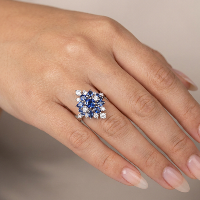 Hand wearing ring