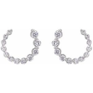Lab-Grown Diamond Front-Back Earrings