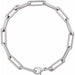 Ladies Natural Diamond Link Bracelet (I1, G-H) — 14K White Gold