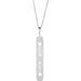 Ladies Natural Diamond Arrow Bar Necklace (I1, G-H) — 14K White Gold