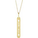 Ladies Natural Diamond Arrow Bar Necklace (I1, G-H) — 14K Yellow Gold