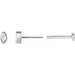 Ladies Natural Diamond Press Fit Back Stud Earring — 14K White Gold