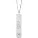 Ladies Natural Diamond Engravable Heart Necklace (SI2-SI3, G-H) — Platinum