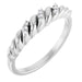 Ladies Natural Diamond Dome Ring (SI2-SI3, G-H) — Platinum