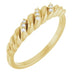 Ladies Natural Diamond Dome Ring (I1, G-H) — 14K Yellow Gold