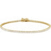 Ladies Natural Diamond Lightweight Line Bracelet (I1, G-H) — 14K Yellow Gold