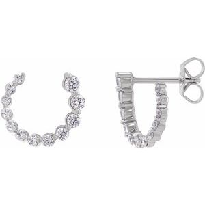 Lab-Grown Diamond Front-Back Earrings
