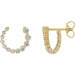 Lab-Grown Diamond Front-Back Earrings