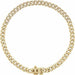 Ladies Natural Diamond Link 7 1/ Bracelet (I1, G-H) — 14K Yellow Gold