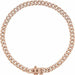 Ladies Natural Diamond Link 7 1/ Bracelet (I1, G-H) — 14K Rose Gold