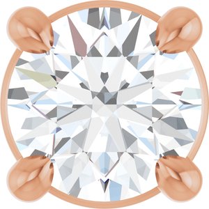 Ladies Natural Diamond Pendant (I1, G-H) — 14K Rose Gold