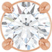 Ladies Natural Diamond Pendant (I1, G-H) — 14K Rose Gold