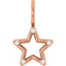 Ladies Natural Diamond Star Charm/Pendant (I1, G-H) — 14K Rose Gold